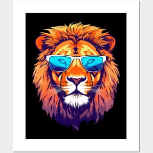 Cool Lion Head Posters and Art